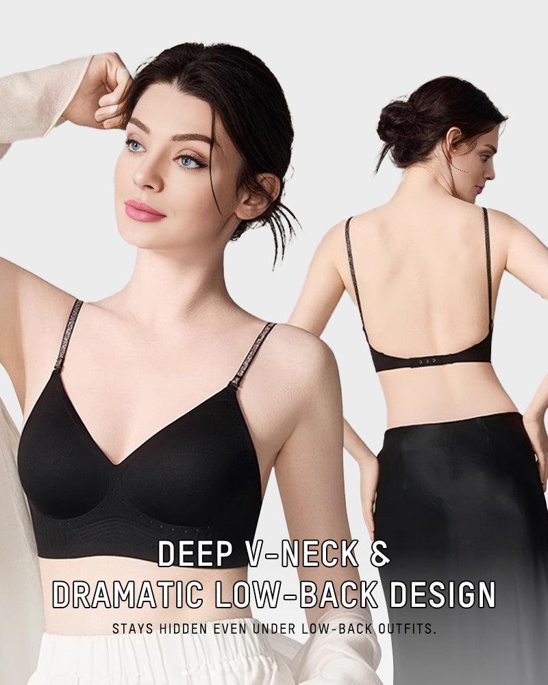 Seamless Deep V Low-Back Bra
