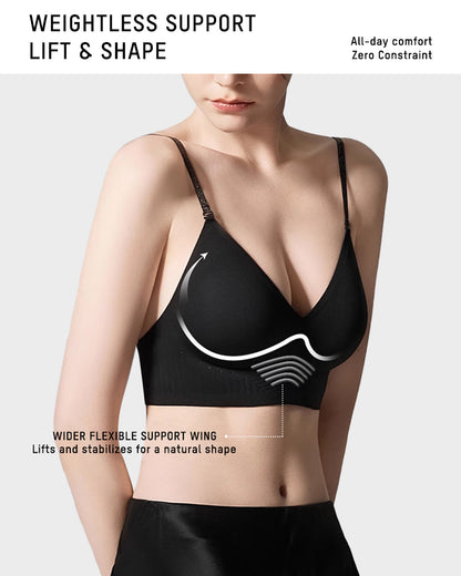 Seamless Deep V Low-Back Bra