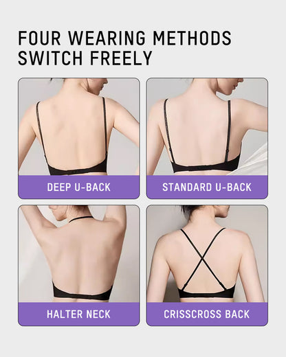 Seamless Deep V Low-Back Bra