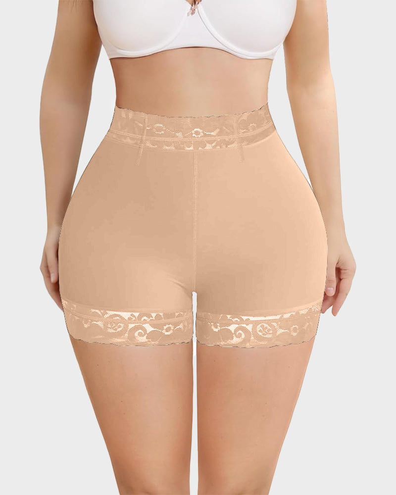Sculpting Lace Shapewear Shorts for Tummy Control & Butt Lift