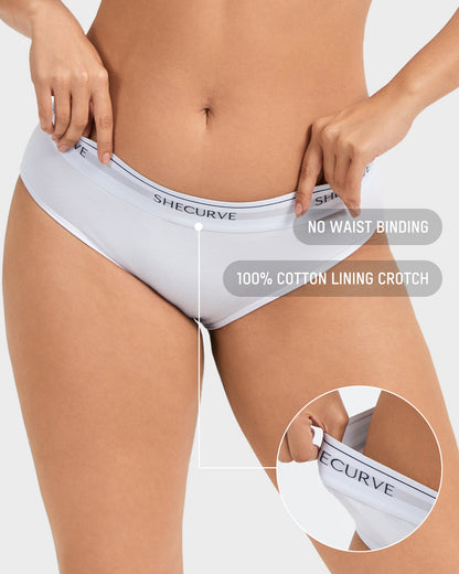Soft Cotton Logo Waist Low-Rise Briefs (3 Pack)