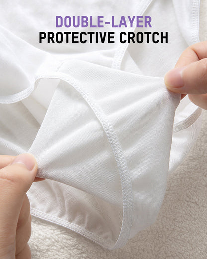 Sterilized Cotton High-Rise Disposable Briefs (4 Pack)