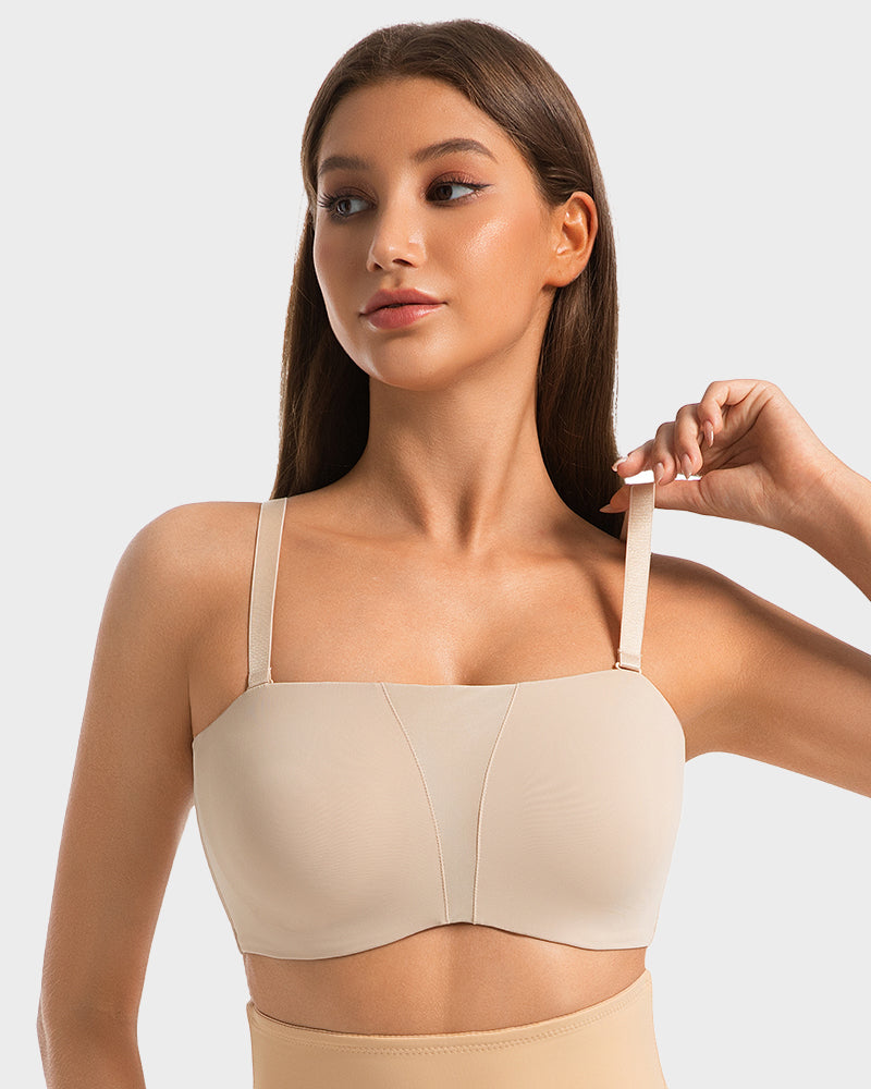 Strapless Anti-Slip Full Coverage Bandeau Bra