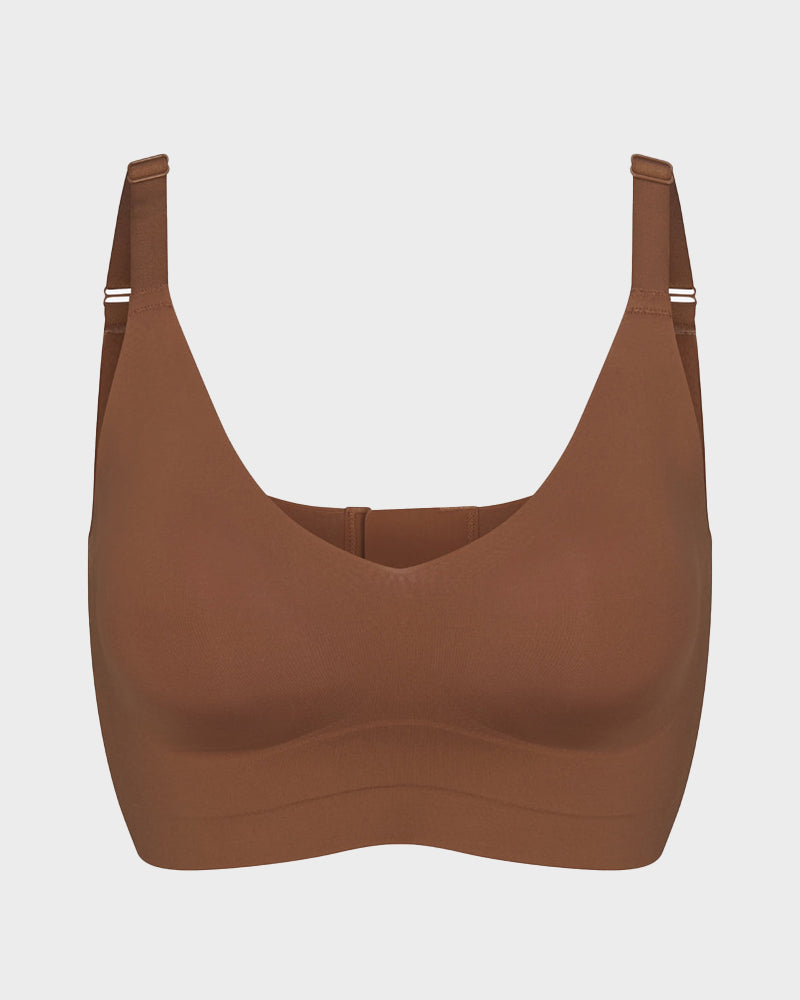Wireless V-Neck Back & Side Smoothing Bra