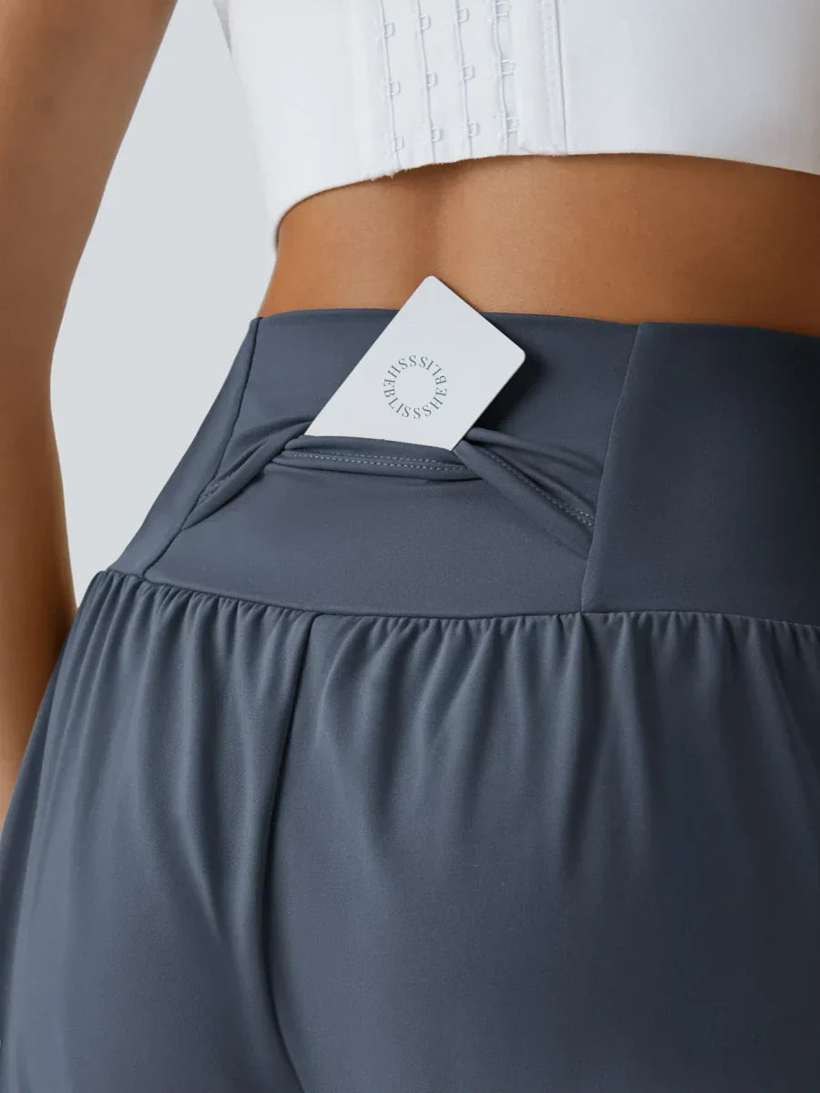 Super Tummy Control Back Pocket & Side Hidden Pocket Shorts 3"